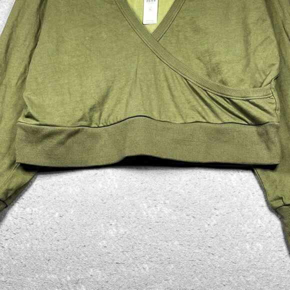 PORRIDGE Anthropologie Hooded Sweatshirt Women's Size XL Green (Moss) NWT - Picture 3 of 10